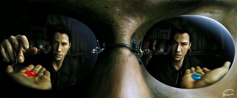 neo matrix red pill blue pill choice